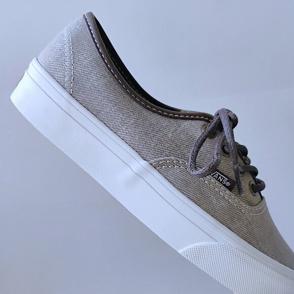 Vans Women's Authentic Low Top Canvas Sneaker in Special C & L Gray Color - Picture 6 of 13